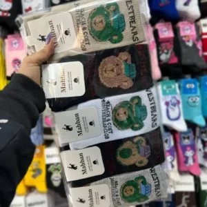 یک جین جوراب ساقدار فانتزی طرح تدی west bears در 5 رنگ در دست